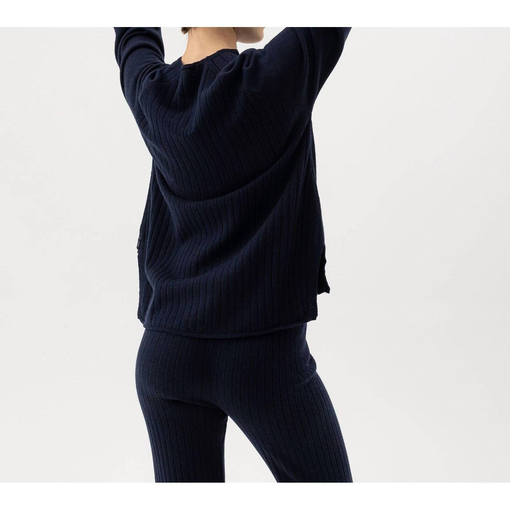 New Holebrook Usa Kristina Raglan Sweater In Dark Navy — image 2 of 3